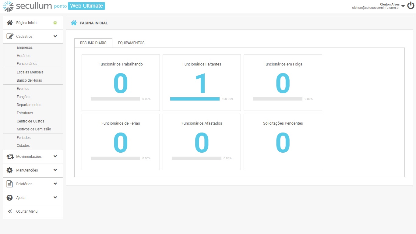 Software de Ponto — tela 2